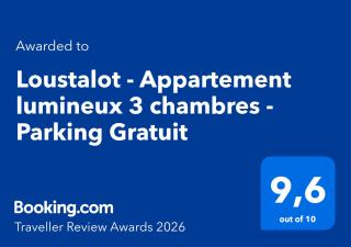 Loustalot - Appartement lumineux 3 chambres - Parking Gratuit - 9