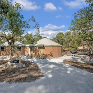 Luxurious Hill Country Yurt Cabin with Private Hot Tub Near Canyon Lake, Texas - 0
