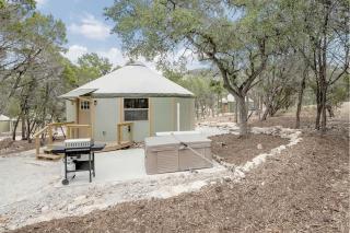 Tranquil Luxury Yurt Cabin with Private Hot Tub Near Canyon Lake, Texas - 1