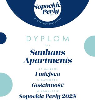 Sanhaus Apartments - ul HAFFNERA i okolice - 3-5 minut od plaży i deptaka - 3