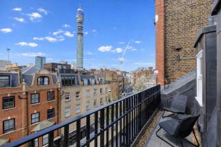 Top Floor 1-Bed - Balcony - Fitzrovia - Sleeps 4 - 9