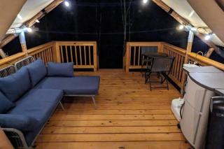 Glamping Tent with Deck and Fire Pit - State Parks, Waterfalls, Hiking Trails, Near The Caverns - 1