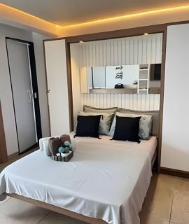 Cobertura pé na areia,Churrasqueira,Varanda,Ar con - 9