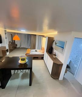 Cobertura pé na areia,Churrasqueira,Varanda,Ar con - 5