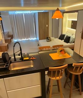 Cobertura pé na areia,Churrasqueira,Varanda,Ar con - 7