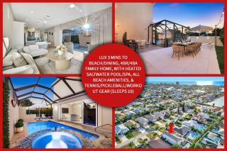 3 Minutes To Beach, Dining, & Nightlife, 4 Bedroom, 4 Bathroom, Equipped With Pool & Spa Lux Family Home Sleeps 10 - 2
