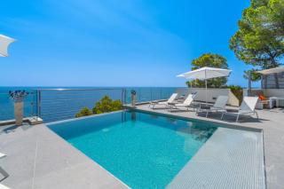 Can Ema, villa moderna con piscina frente al mar - 6