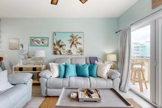 Condo with partial bay view onsite fishing dock beach access & shared pool - 3