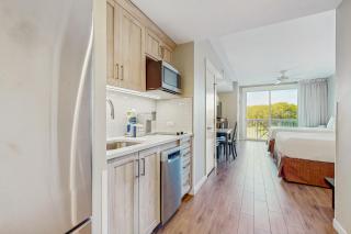 Renovated studio with pool hot tub full sized fridge and 2 burner stovetop - 2