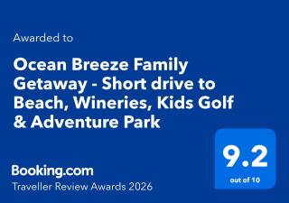 Ocean Breeze Family Getaway - Short drive to Beach, Wineries, Kids Golf & Adventure Park - 5