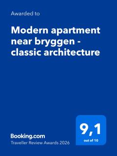 Modern apartment near bryggen - classic architecture - 1