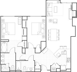 Marriott Timber Lodge 2BD Villa - 1