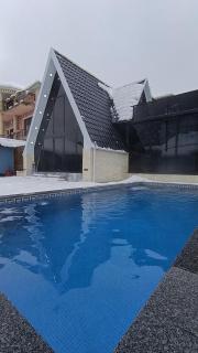 ForestPeak Aframe Sheki Heated Pool And 3BR Luxury - 5