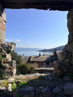 Stone Villas Within Portovenere Ancient Castle Walls Surrounded by a Lush Garden with Stunning Sea Village and Palmaria Views Sunlit All Day - 1