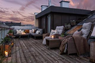 Penthouse with roof terrace by the royal park, sauna, 3 bath - 1