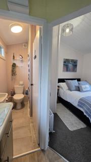 Welsh Coast Seaview 2 Bedroom Wooden Lodge at Clarach Bay - 1
