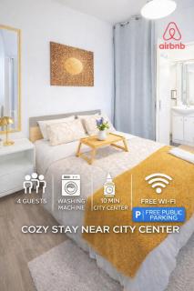 peaceful retreat & cozy apartment in reims , sleep4 ,near city center , free public parking - 0