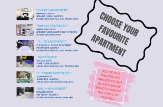 The Board Games Apartments - Brought to you by Coastline Retreats - Themed town centre apartments ALL WITH LUXURY 2 PERSON JACUZZI BATHS - 5 mins walk to the beach, Netflix, Superfast Wifi - 1