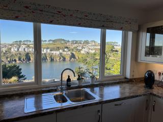 Trebarfoote sea and river views across to Fowey - 0