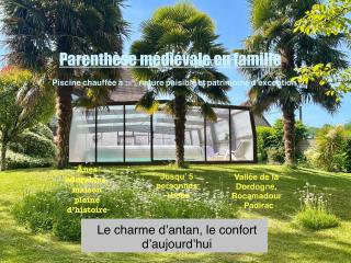 Douceur d eau gite de charme avec piscine couverte chauffée 28 degré Padirac rocamadour - 8