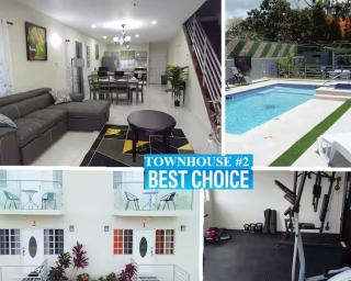 MIRANDO PLACE---BEACH ACCESS, HOT TUB, GYM, POOL, 3 Lounges, TOWNHOUSE 2 ,Airport 10min - 0