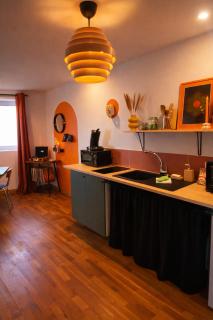 Vinyle club-rétro 70's-6 pers-Terrasse-Wifi-Parking - Bellême - 8