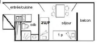 Résidence Le France - Studio 2/3 pers - LE FRANCE - 901FR - PLAGNE CENTRE MAE-1484 - 9