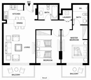 Free housekeeping visits during your stay - StayShort - Modern 2BR Retreat in Dubai South for 6 - 6