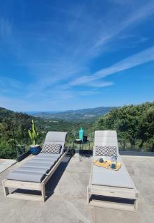 Mini-Villa mit Klimaanlage Meerblick WLAN und beheiztem Pool von 04-10 - 6