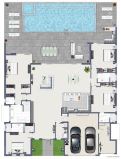 CoralVilla Aesthetic View - on water, pool, spa, boating, BBQ, tiki hut - 4