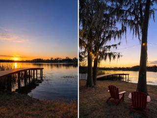 Private Lakefront Home with Dock Kayaks and Firepit Near Tampa - 0