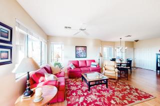 Serene mountain view condo with balcony, patio, washer, dryer, & board games - 9