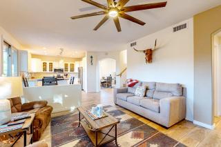 Lovely desert home with pool, covered patio, office, & mtn views - dog-friendly - 1