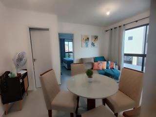 Apto 750m do Mar do Bessa completo 02 Q, até 4 pessoas ar condicionado Máq lavar roupa internet estacionamento fácil acesso a BR - 5