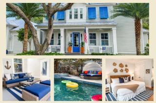 Luxury Beach Home -Pool Spa Sauna Golf Cart - 0