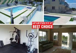 MIRANDO PLACE---BEACH ACCESS, ,POOL, HOTTUB, GYM,3 Lounges, APRATMENT #7, Airport 10 minutes - 0