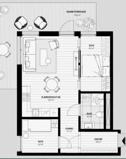 Ny stilren og praktisk leilighet - 2