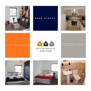 RestWorkPlayShortStays apartment, free parking and wifi, perfect for contractors, near to i54 park and city centre - 0