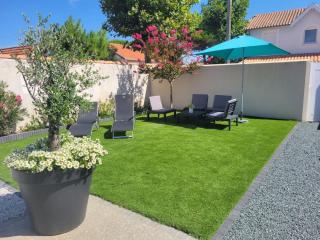 MAIS BRI 100M de la Plage Maison 6 Personne Jardin Clos Parking - 8