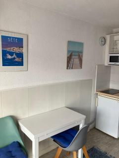 Studio climatisé avec terrasse - 9