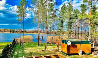 Makosieje Resort-20m od brzegu,prywatna plaża,wi-fi ,widok na jezioro - 6