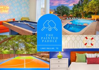 Resort Style Backyard Pool Pickleball Court - 0