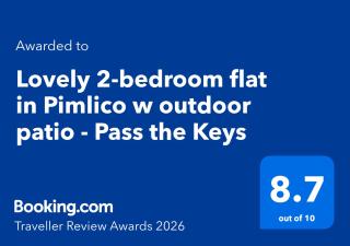 Lovely 2-bedroom flat in Pimlico w outdoor patio - Pass the Keys - 6
