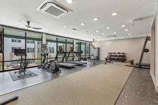Trendy Bishop Arts Game Room, Gym and Yoga - 7