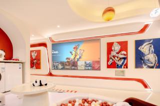 奥特星球滑滑梯星空顶双卧度假亲子套房免费停车近熊猫基地零压床垫免费寄存行李 - 9