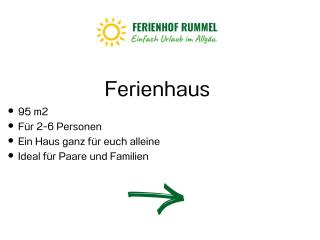 Ferienhof Rummel Allgäu - verschiedene Unterkünfte für bis zu 6 Personen - Sauna, Spielplatz, Lagerfeuer & Frühstücksservice - ideal für Familien- und Aktivurlaub - 2