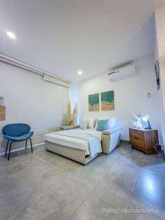 Apto Lujo Vista Mar Piscina AC WIFI Playa a 3 min en Santa Marina - 1