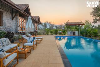 StayVista at Orchard by the River with Bonfire, BBQ - 4