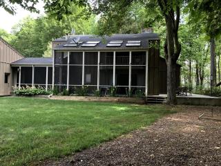 Secluded Woodland Retreat Home with Creekside Deck Near Macatawa Beach in Macatawa, Michigan - 0