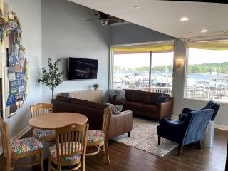 Modern Lakefront Loft with Private Deck at Eldean Shipyard near Macatawa, Michigan - 4